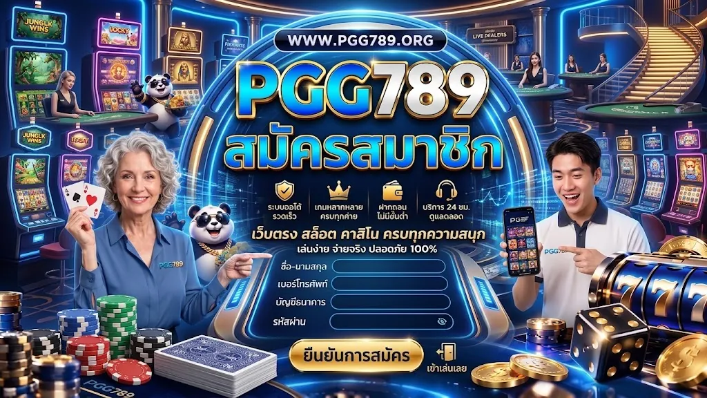 pgg789 สมัคร ง่ายๆ ที่ pgg789i.click พร้อมรับโปรโมชันสุดคุ้ม